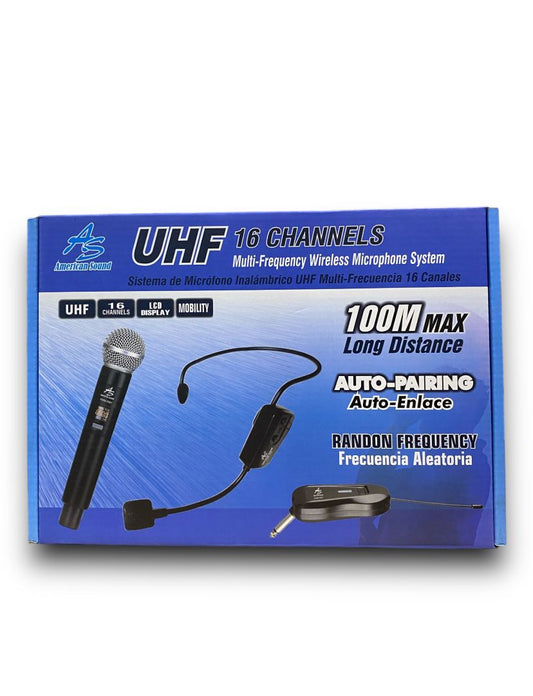 MICRÓFONO AMERICAN SOUND UHF TWM-308