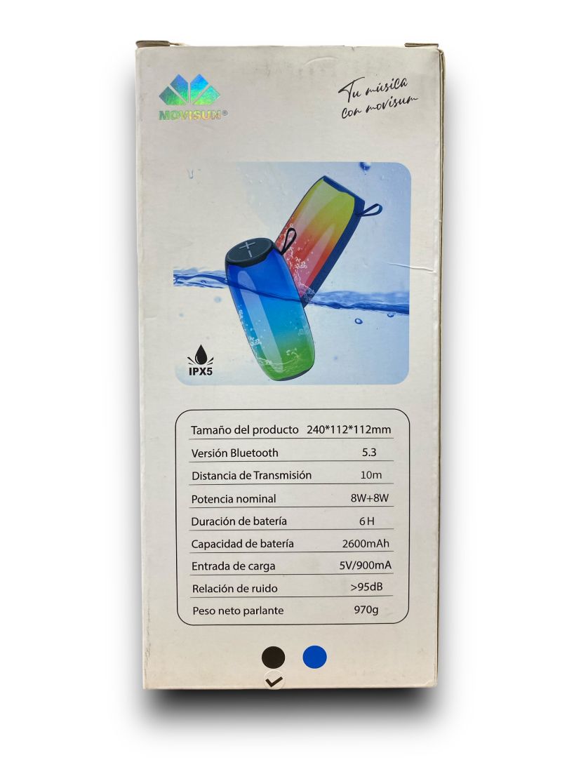 PARLANTE BLUETOOTH MOVISUN DISCO