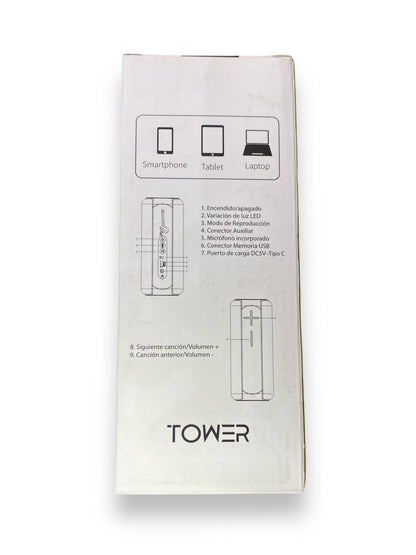 PARLANTE BLUETOOTH MOVISUN TOWER TWS IPX6
