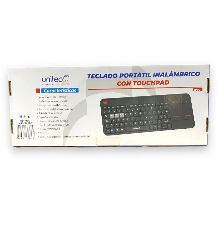TECLADO INALAMBRICO CON TOUCHPAD  UNITEC