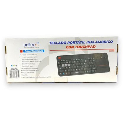 TECLADO INALAMBRICO CON TOUCHPAD  UNITEC