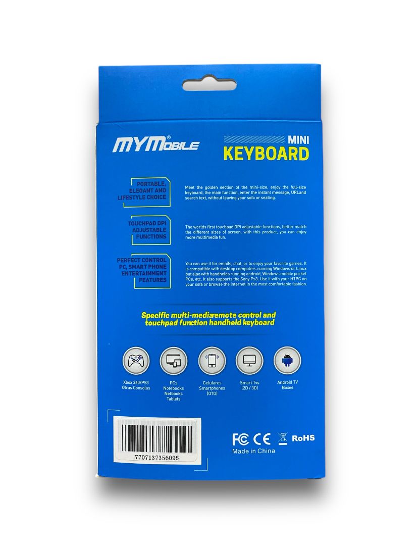 MOUSE Y TECLADO INALÁMBRICO MYMOBILE