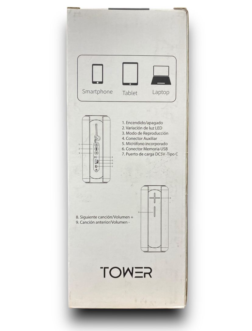PARLANTE BLUETOOTH MOVISUN TOWER TWS IPX6